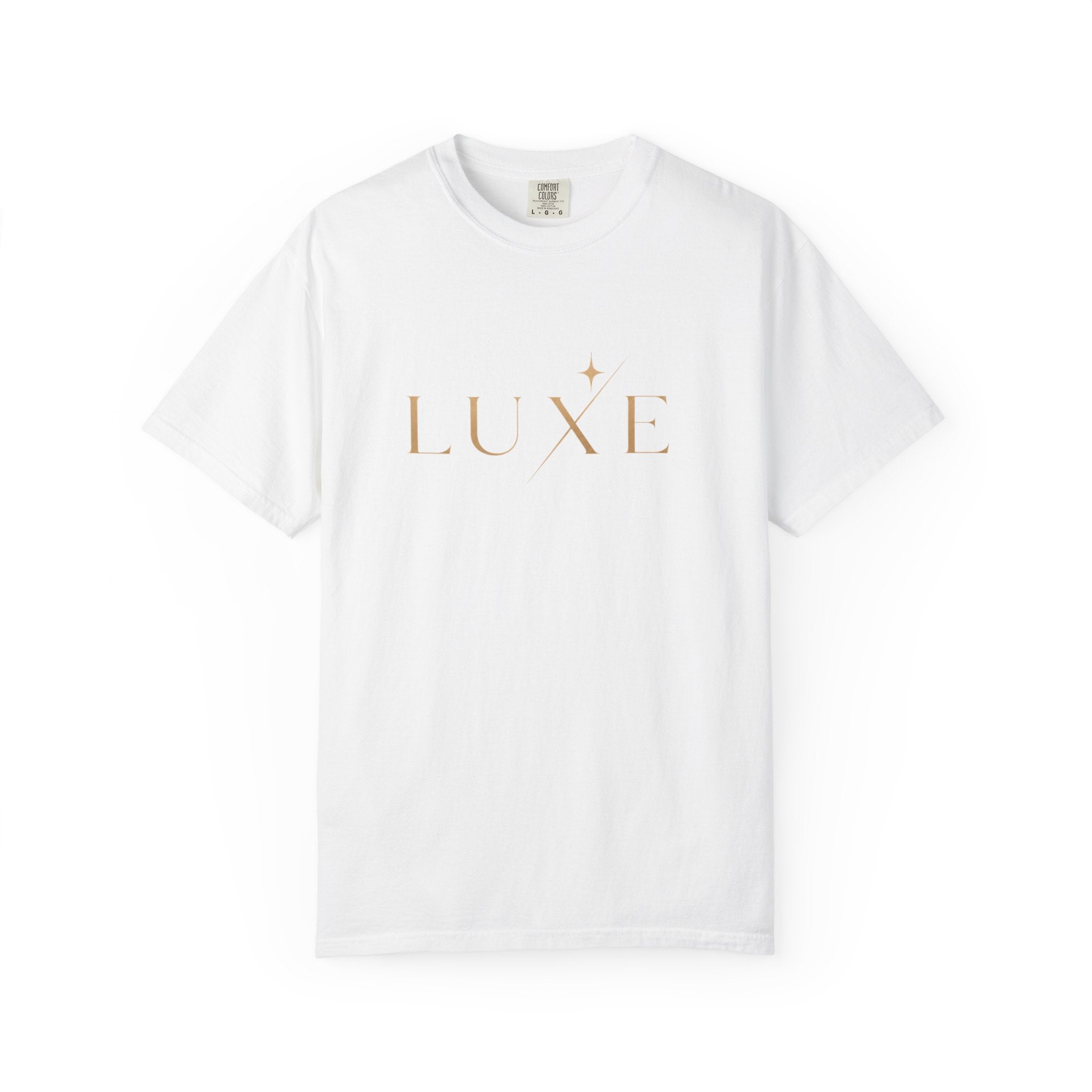 Luxe Metallic Script T‑Shirt