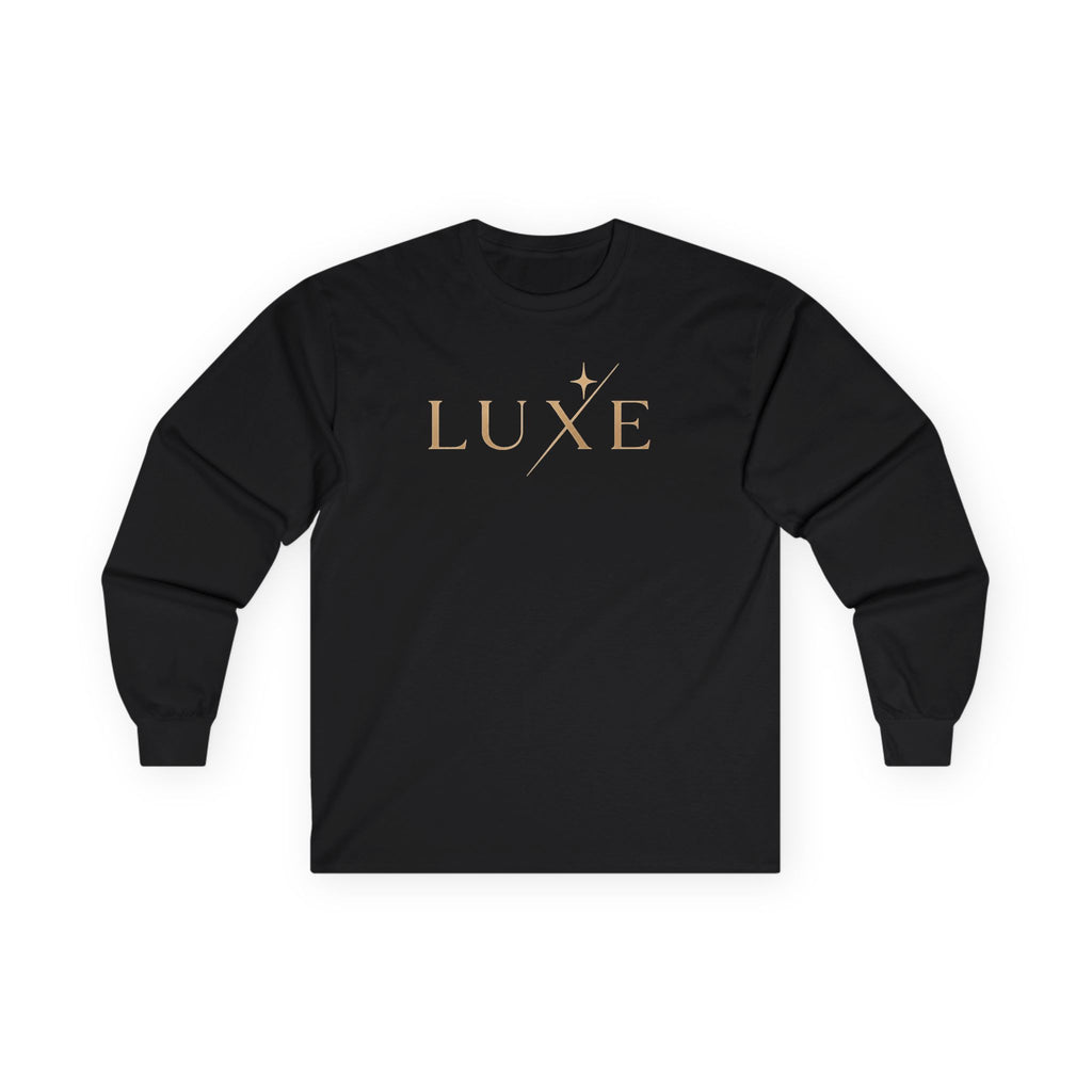 Luxe Gold Script Long Sleeve Tee