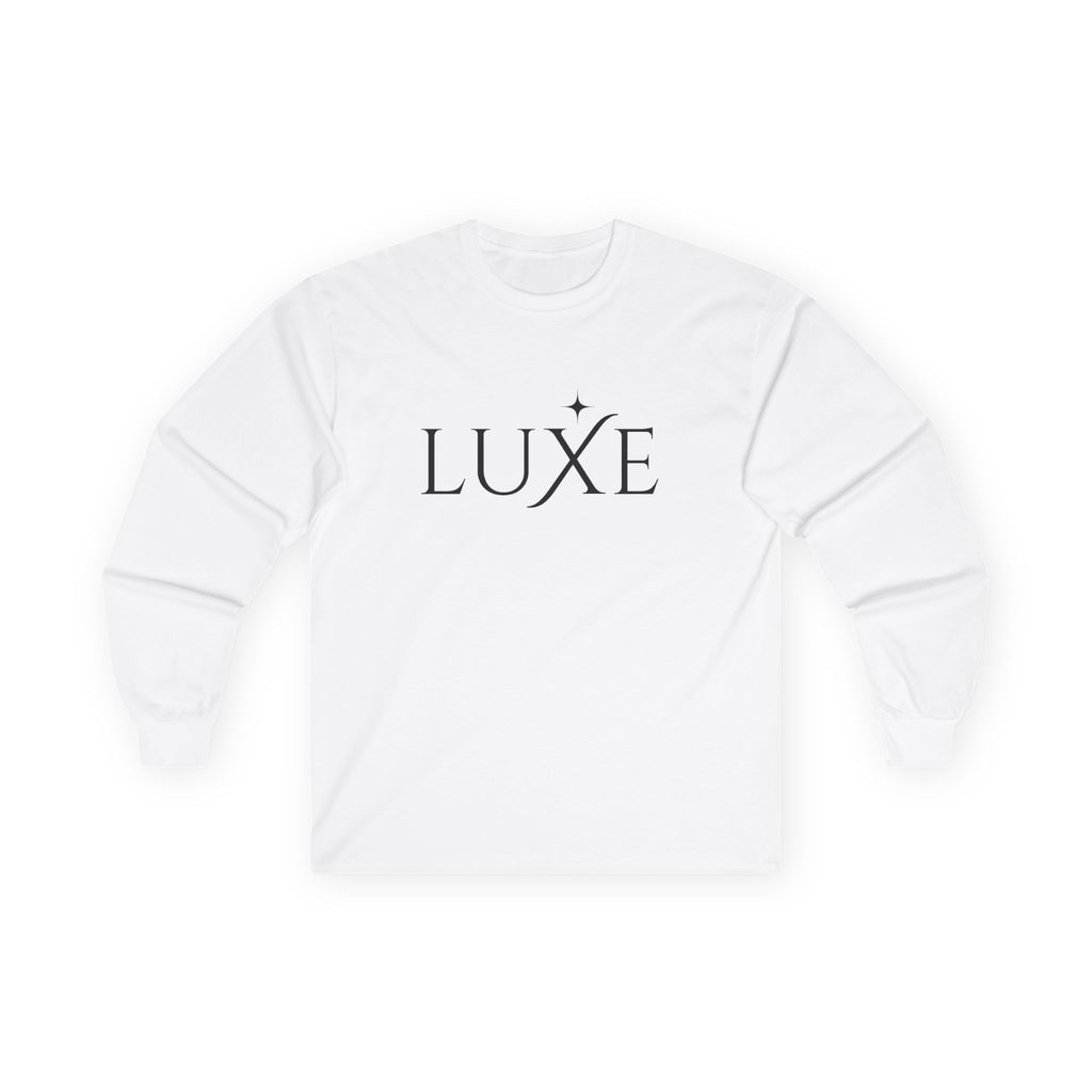 Luxe Long Sleeve Tee — Minimal Elegant Script Shirt