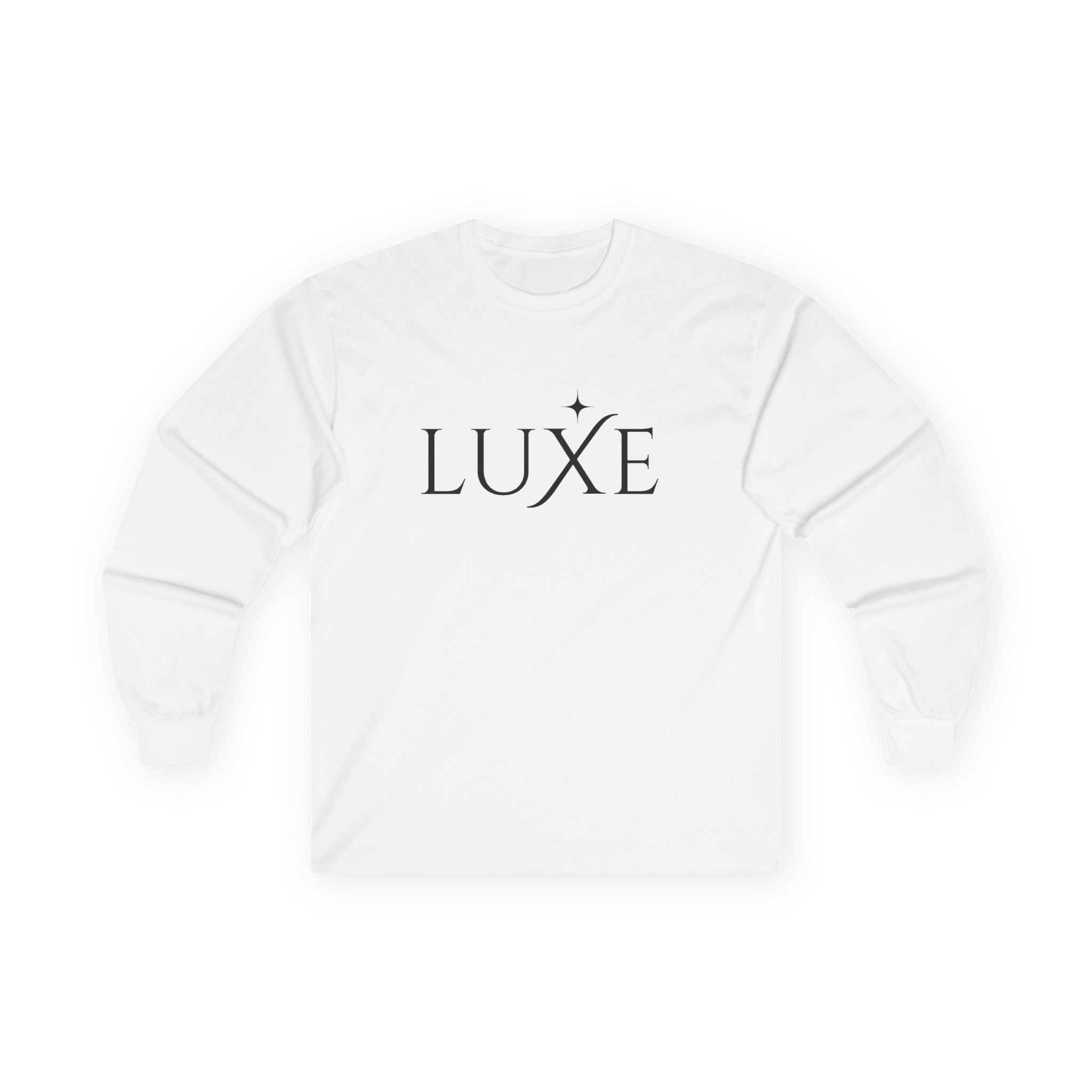 Luxe Long Sleeve Tee — Minimal Elegant Script Shirt