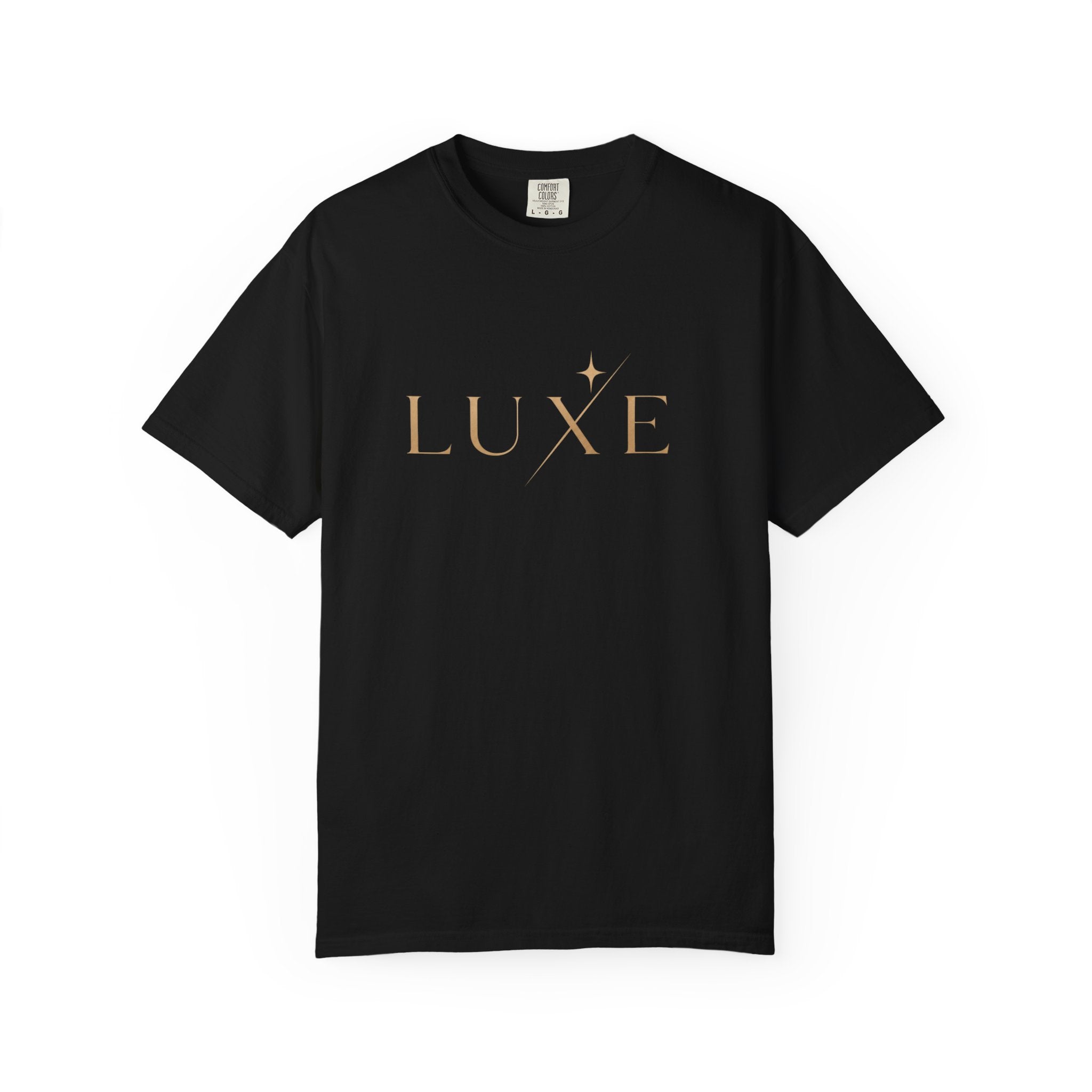 Luxe Metallic Script T‑Shirt