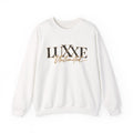 Crewneck Sweatshirt — "LUXXE Unlimited" Gold Script Logo