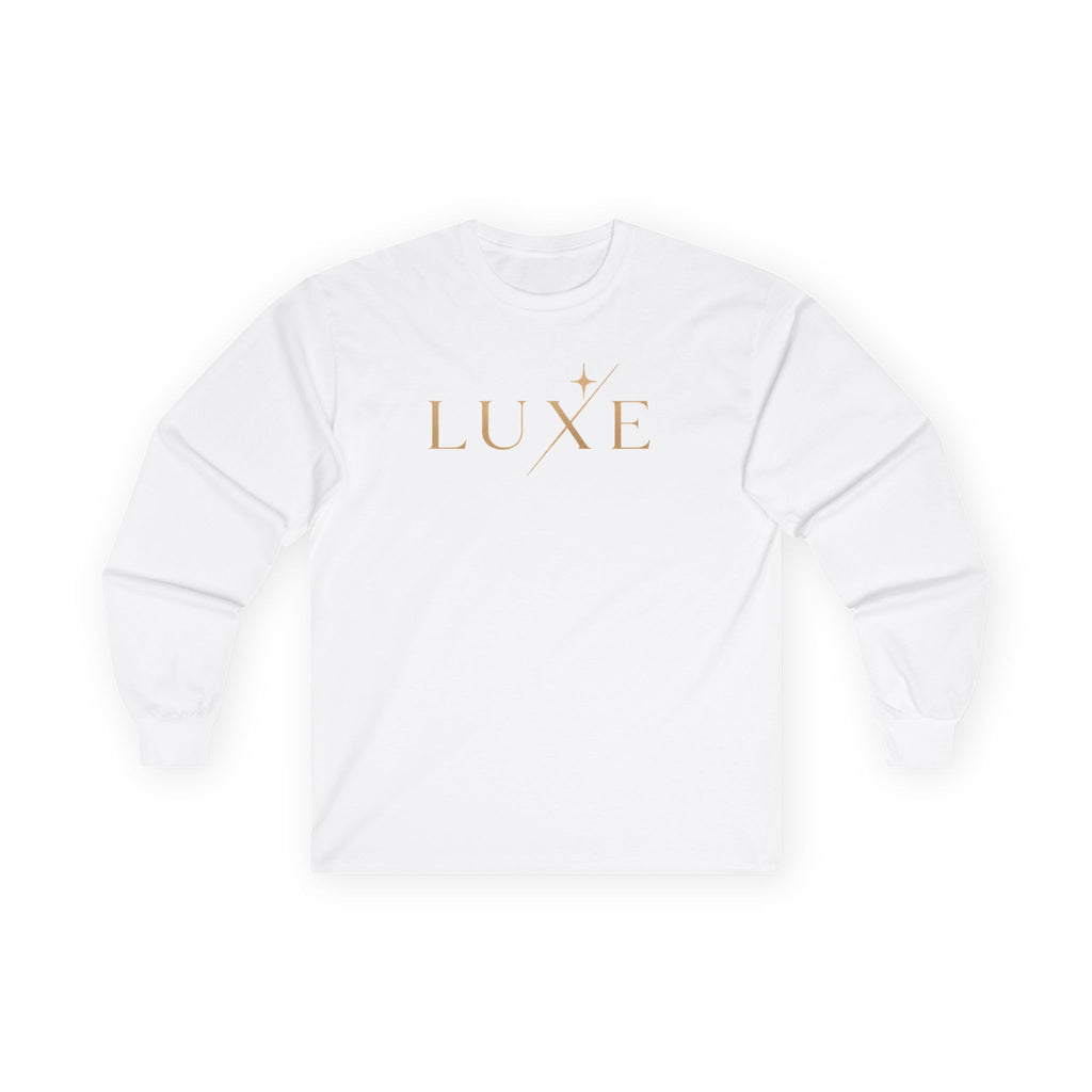 Luxe Gold Script Long Sleeve Tee