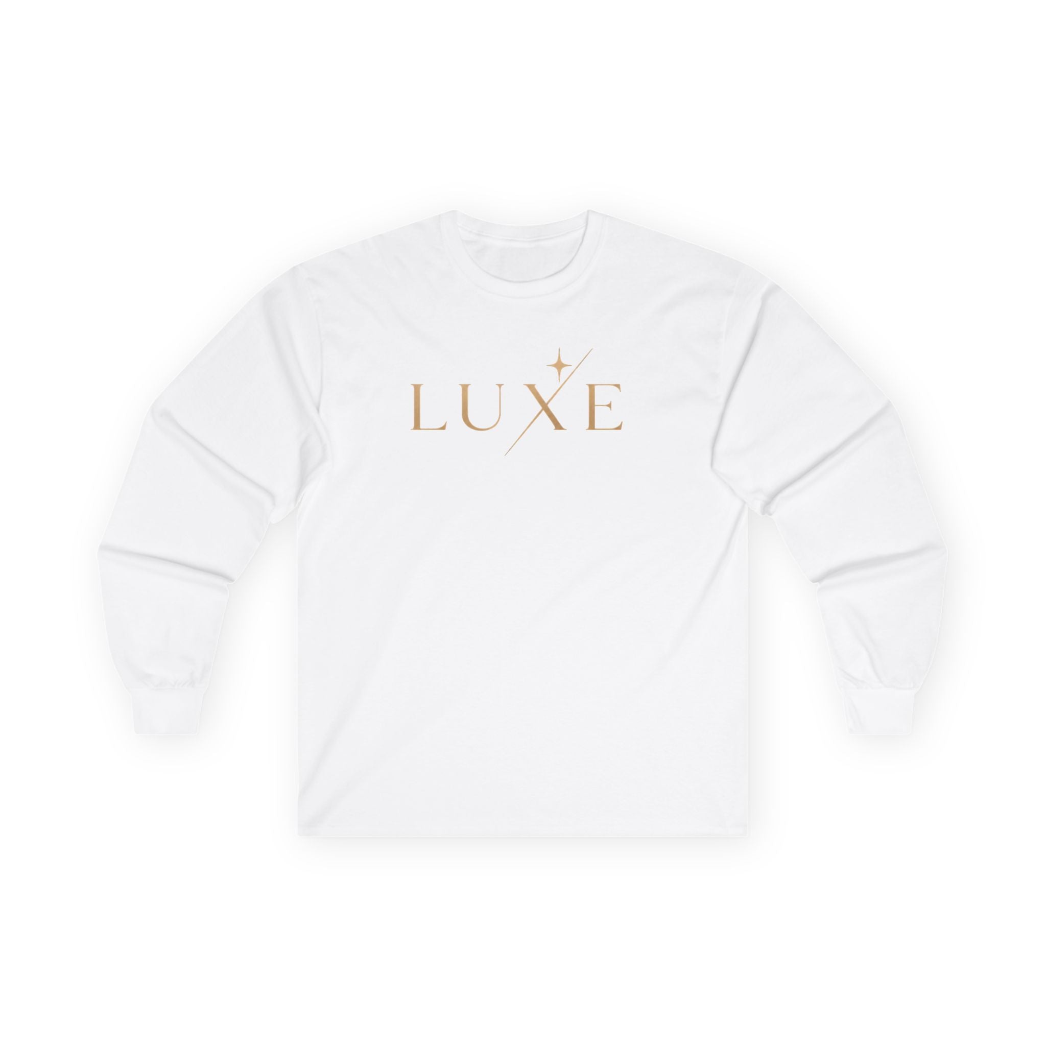 Luxe Gold Script Long Sleeve Tee