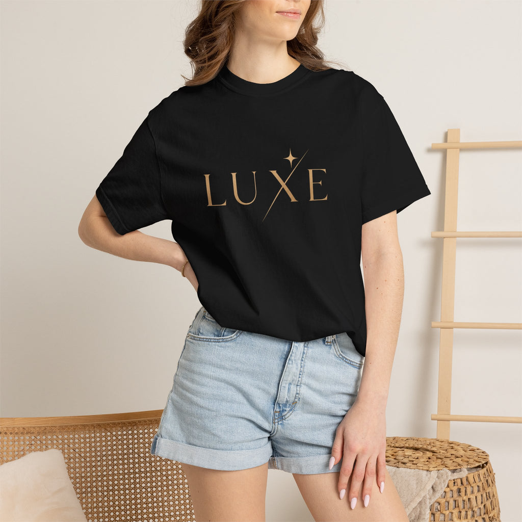 Luxe Metallic Script T‑Shirt
