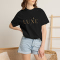 Luxe Metallic Script T‑Shirt